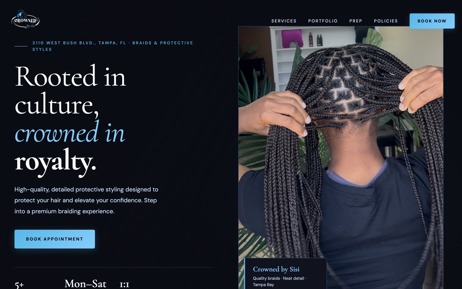 Crowned by Sisi website